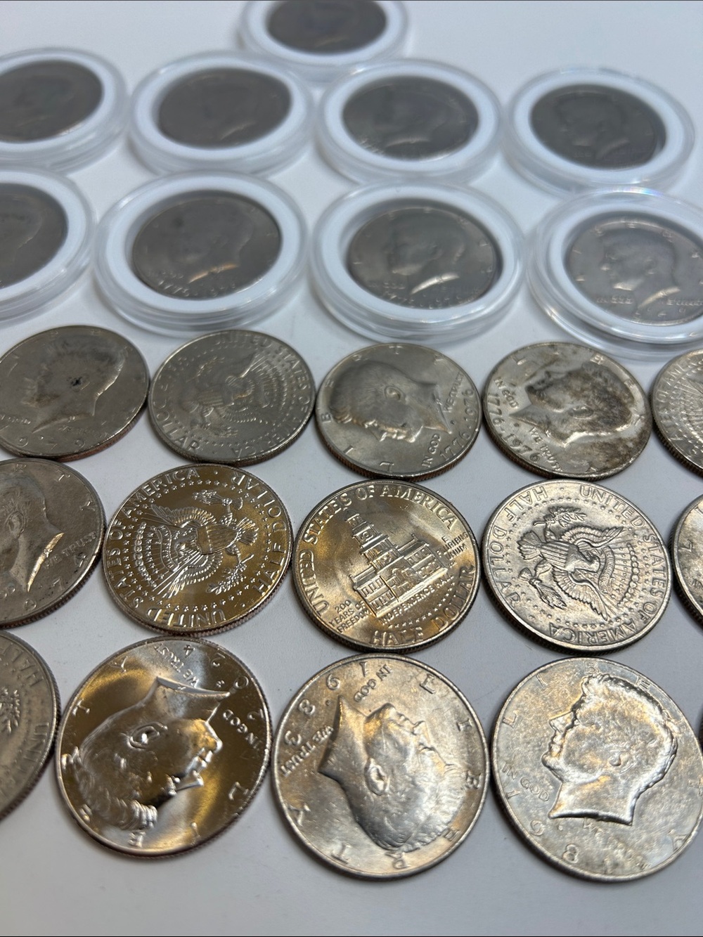 Large Estate Sale Kennedy Half Dollars Coin Lot Face Value $16.5 Coin Collection - Picture 3 of 5